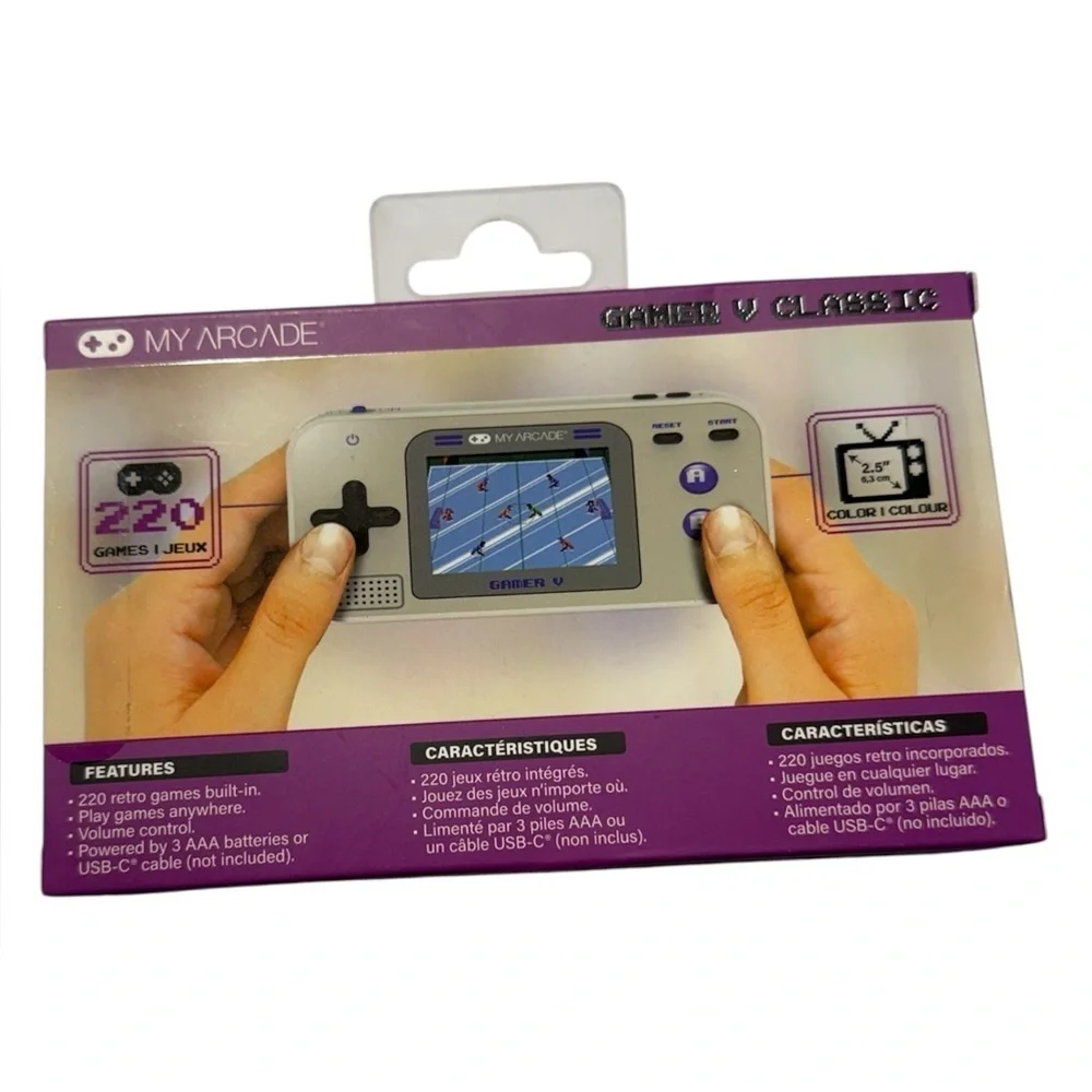 NEW My Arcade Gamer V Classic Portable Gaming System, 220 games